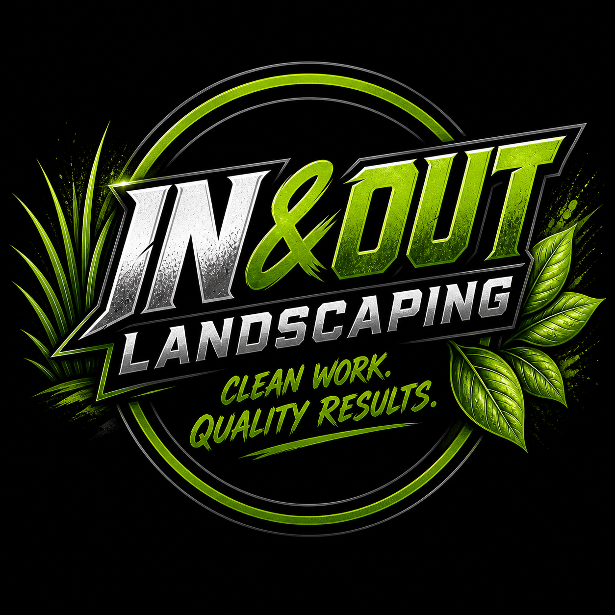 In & Out Landscaping logo